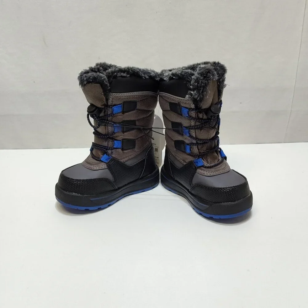 Wonder Nation Toddler Kids Mid-Calf Bungee Winter Boots -20°F Temp Rated Size 6